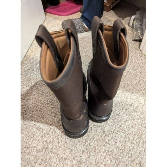 C.E. Schmidt Brown 10" Steel Toe Waterproof Work Safety Boots - Mens Size 10 W - Picture 3 of 5